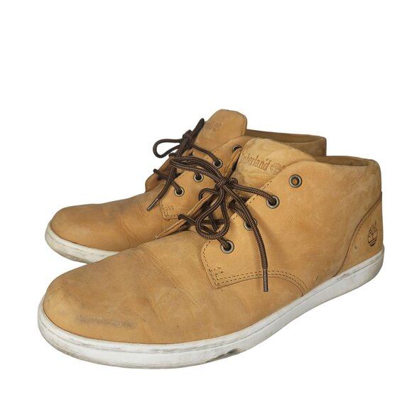 Timberland Men's Chukka Boots Size 12M Brown Leather Casual & Durable - Picture 8 of 11